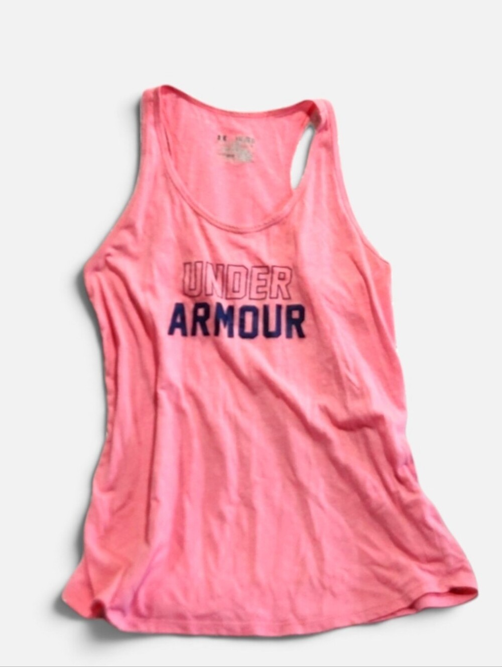 Youth-Under Armour Pink Sleeveless Tank Top